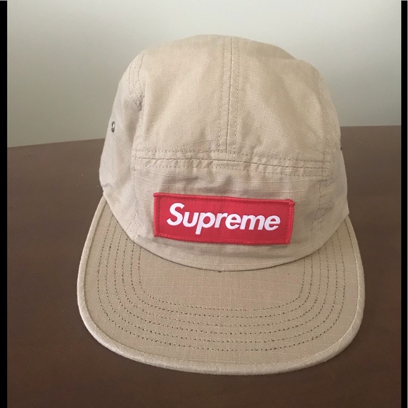 Supreme Metal Ring Camp Cap Khaki Fw7 